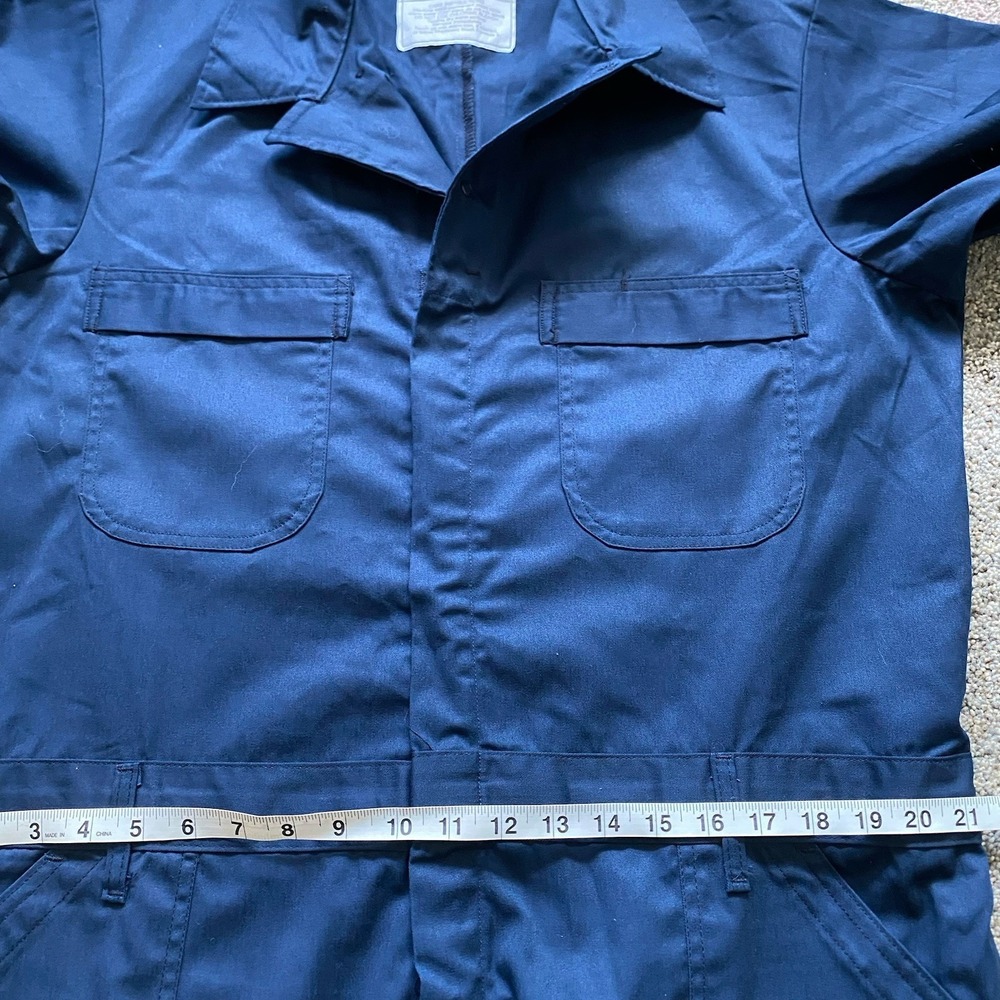 US Navy Coverall Men 48R Utility Blue USN 8405-01-057-3498 - Picture 6 of 12